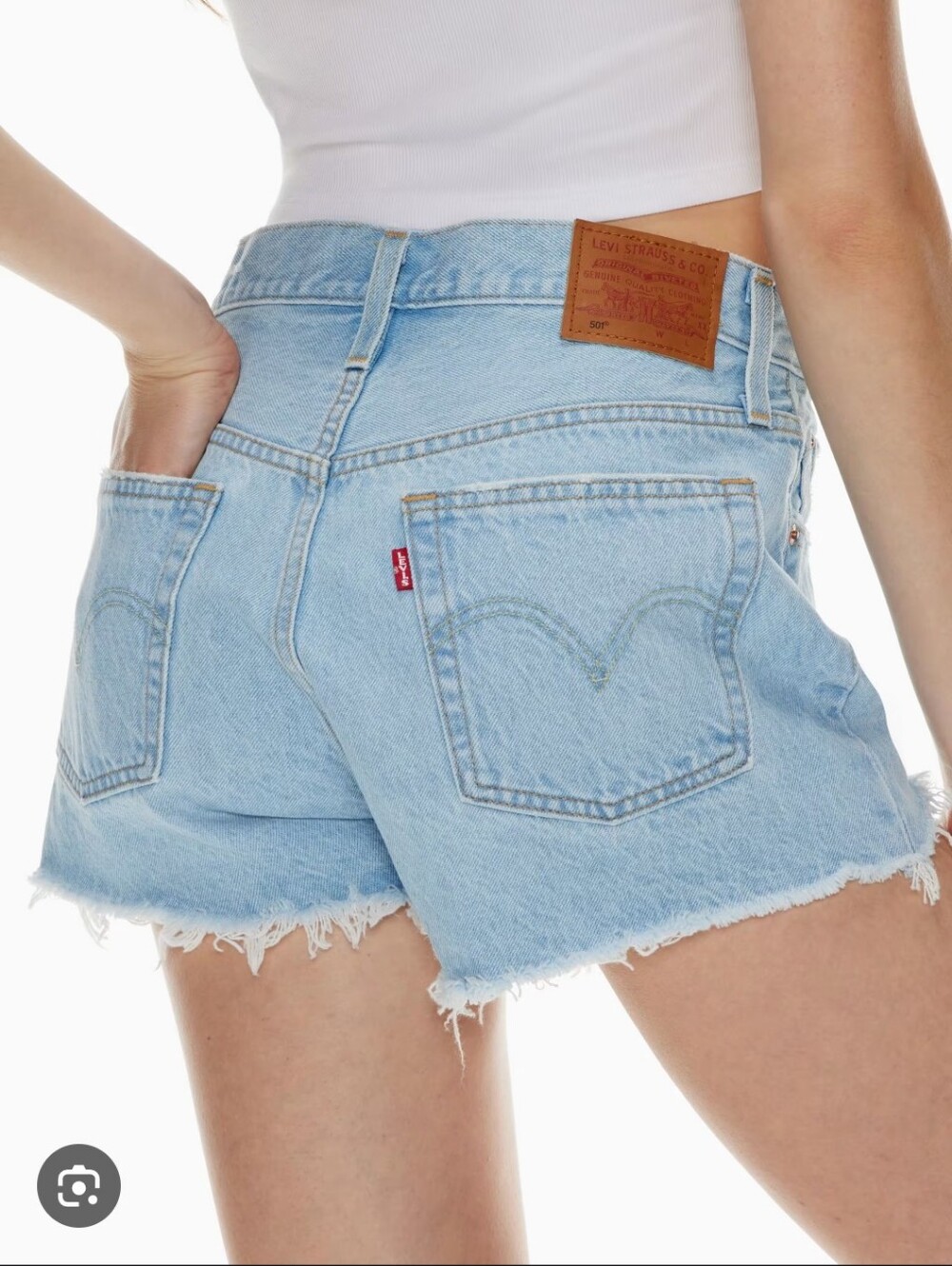 Levi's 501 Light Wash Denim Shorts